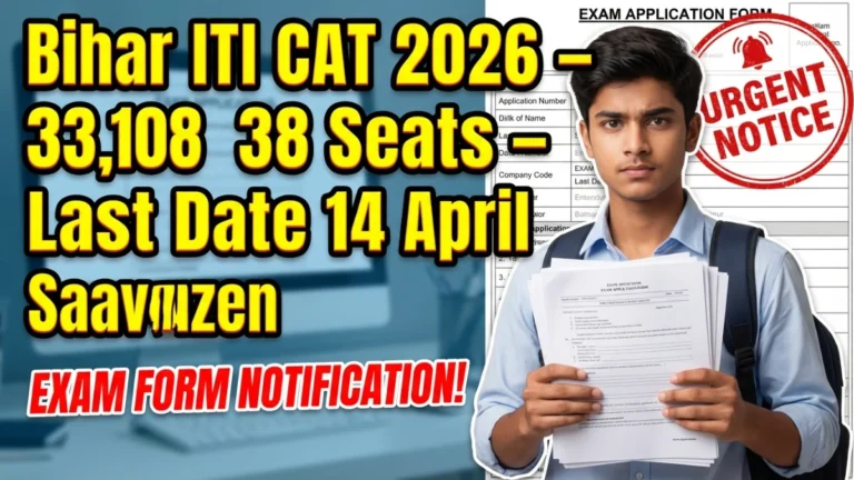 Bihar ITI CAT 2026 – Apply Online