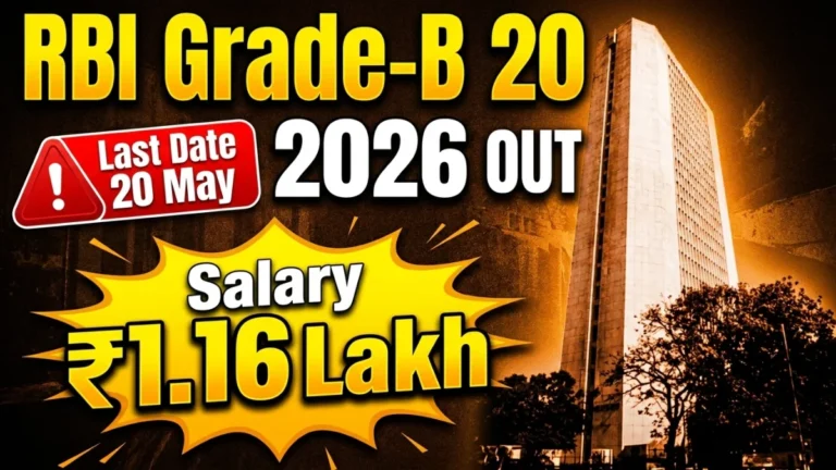 RBI Officer Grade-B 2026 apply online