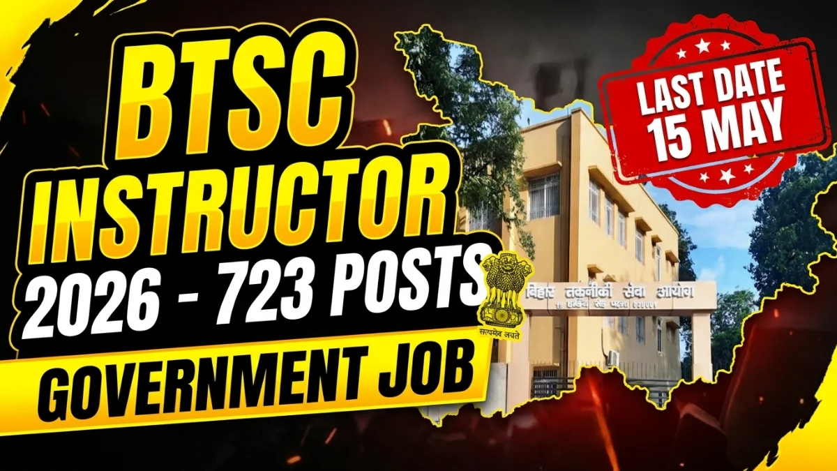 Bihar BTSC Instructor 2026 apply online