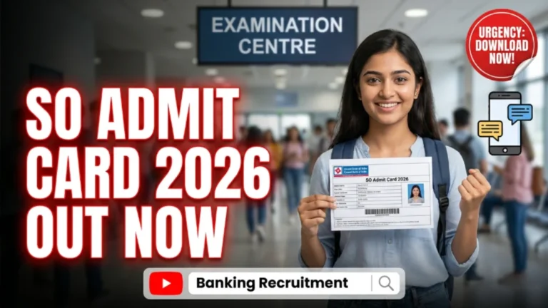 Central Bank SO Admit Card 2026 Download