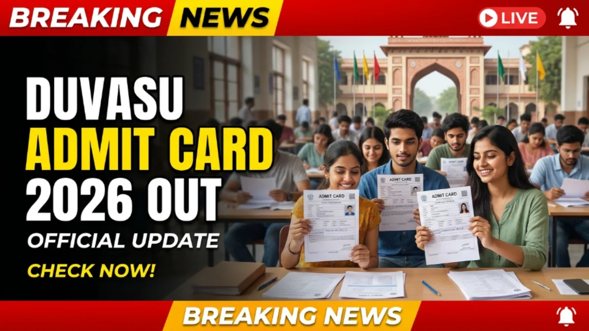 DUVASU Mathura PVT Admit Card 2026 Download