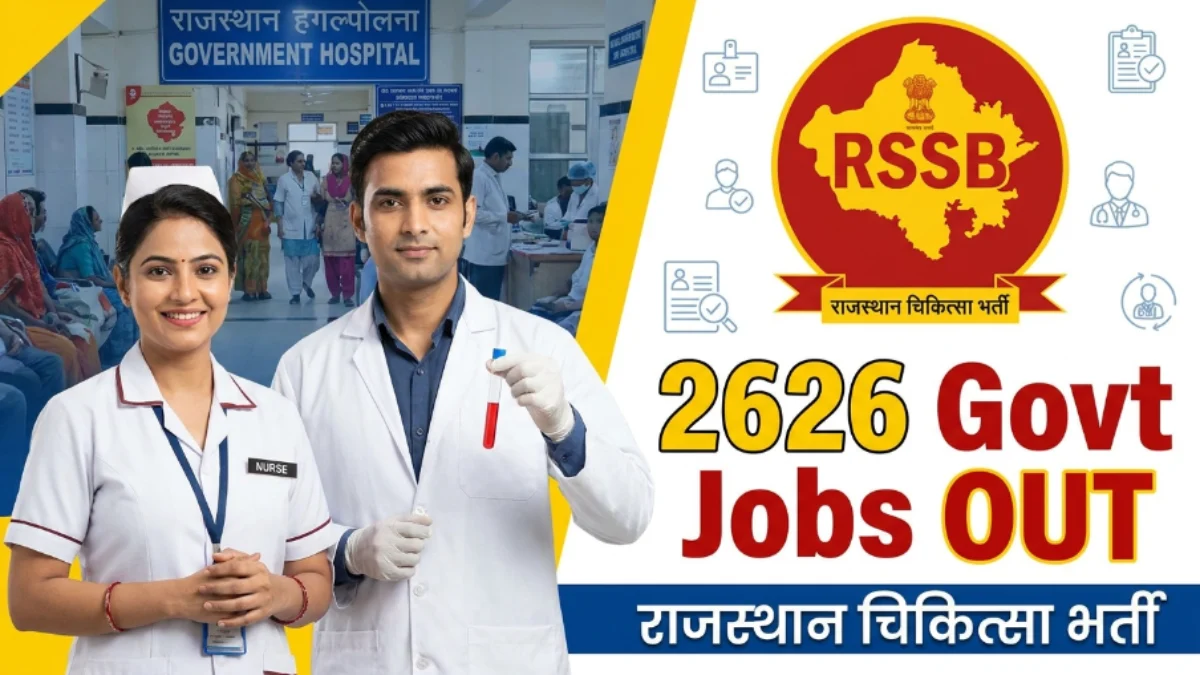 RSMSSB Paramedical Staff Recruitment 2025 apply online for 2626 posts