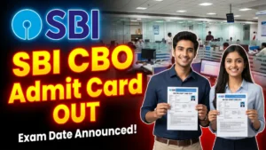 SBI Circle Based Officer CBO Admit Card 2026