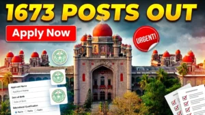 Telangana High Court Recruitment 2025 apply online