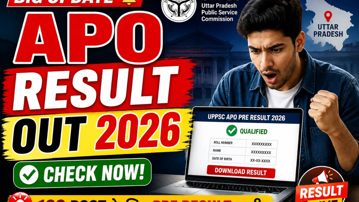 uppsc apo pre result 2026 admit card