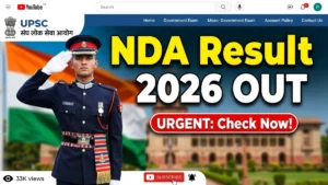upsc nda na 1 2026 Result card