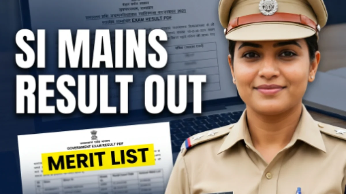 Bihar Police BPSSC SI Mains Result 2026 PDF Download