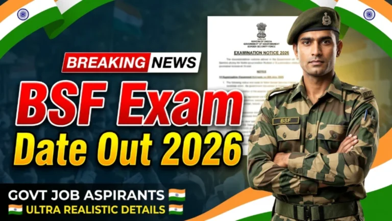 BSF HCM & ASI Steno Exam Date 2026
