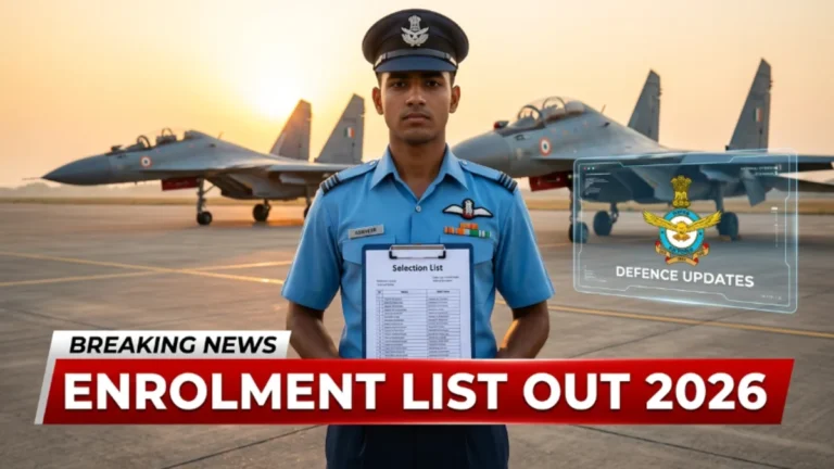 Indian Airforce Agniveer Vayu 02 2026 Enrolment List 2026 Result Download and Selection Status