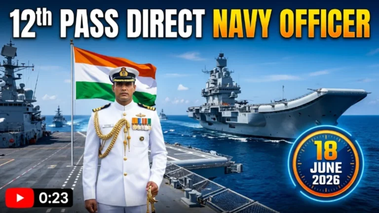 Indian Navy 10+2 B.Tech Cadet Entry 2026 Apply Online