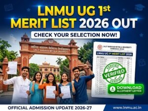 LNMU UG 1st Merit List 2026 OUT Download Allotment Letter