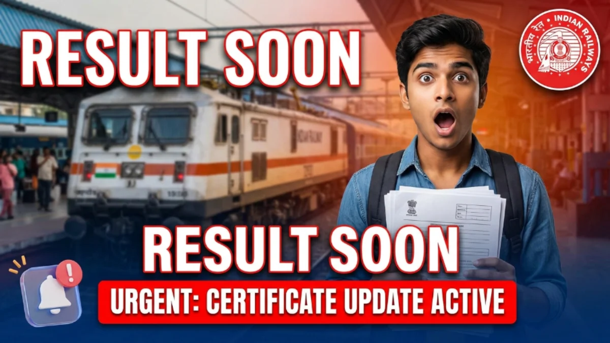 RRB Group D CEN 08/2024 Modified Certificate Update 2026 for Apprentice Candidates