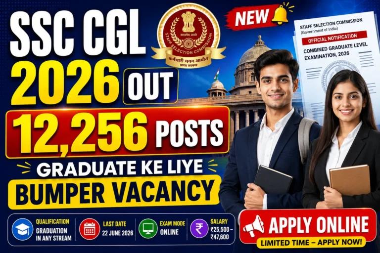 SSC CGL 2026 12256 Posts Apply Online