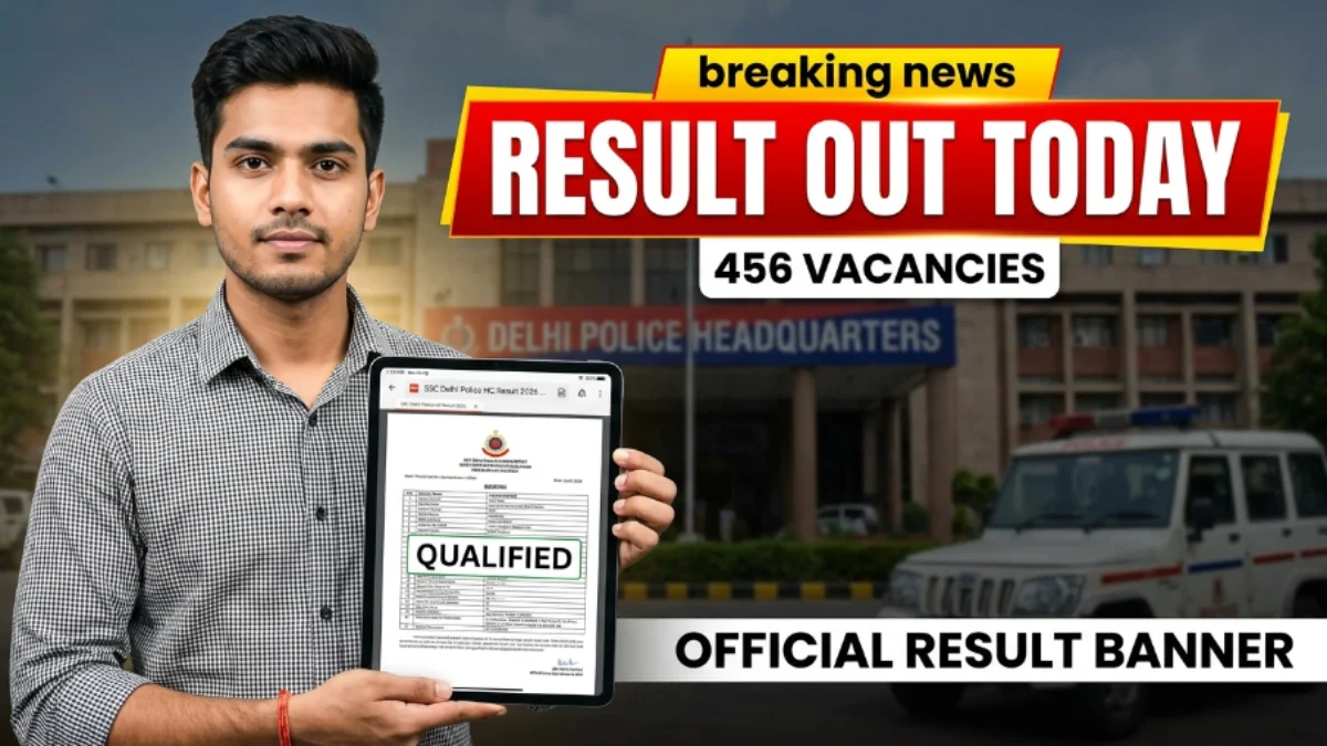 SSC Delhi Police HC Result 2026 Download PDF Merit List and Cut Off
