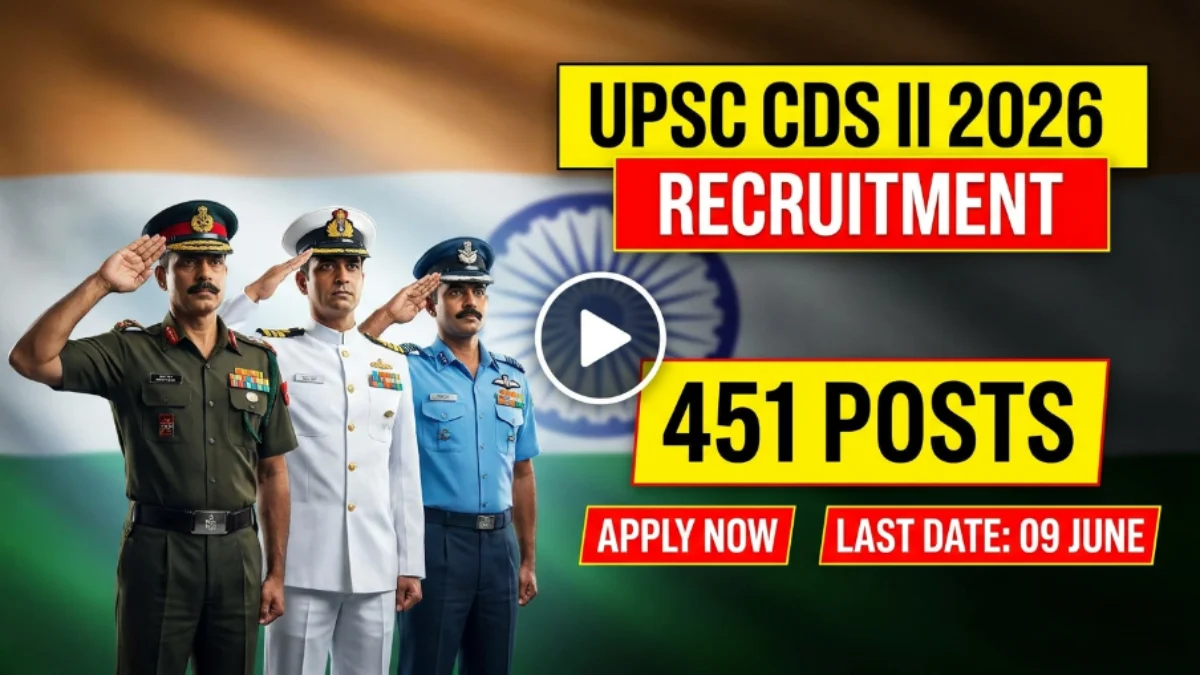 UPSC CDS II Apply Online 2026