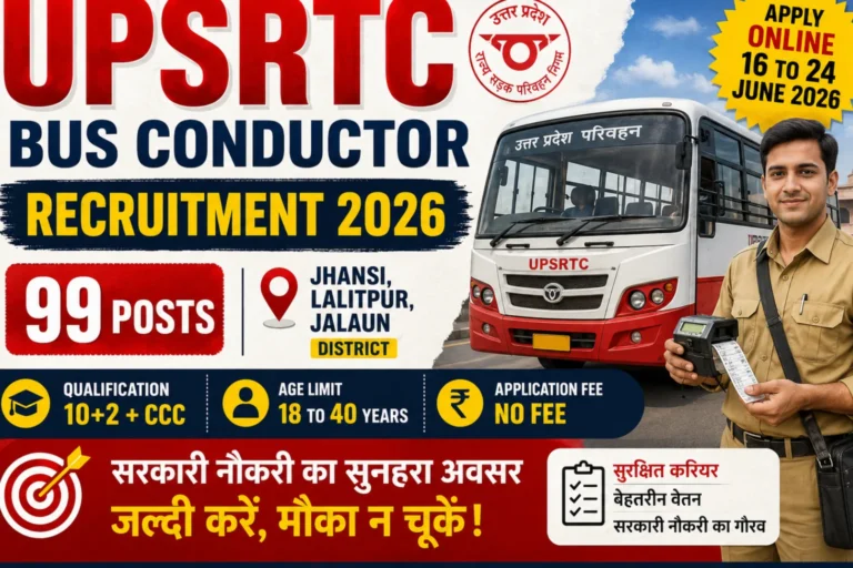 UPSRTC Bus Conductor Recruitment 2026 99 Posts