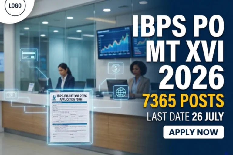 IBPS PO MT XVI Recruitment 2026 7365 Posts Apply Online