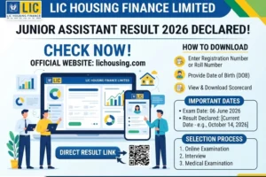 LIC HFL Junior Assistant Result 2026