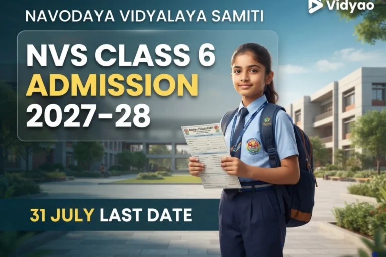NVS Class 6 Admission Form 2027-28
