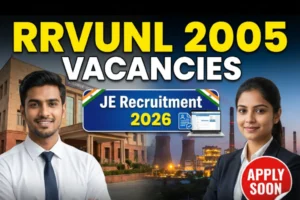 RRVUNL JE Recruitment 2026 Apply Online for 2005 Posts