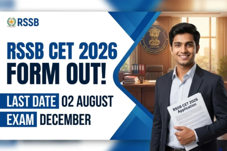 RSSB CET Graduate Level Online Form 2026 Apply Online
