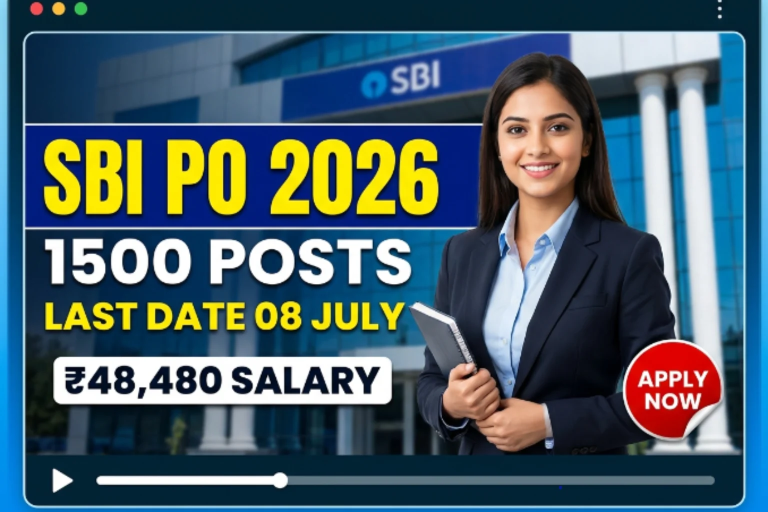 SBI PO Recruitment 2026 Apply Online