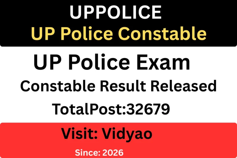 UP Police Constable Result 2026 cutoff released