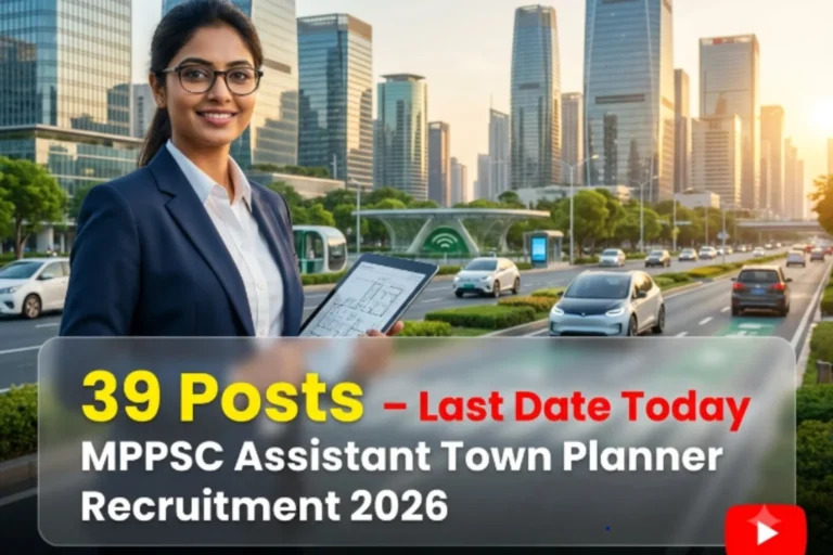 MPPSC Assistant Town Planner Recruitment 2026 Apply Online