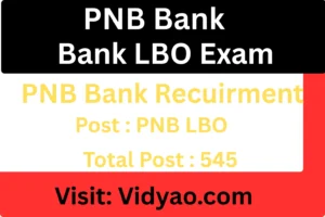 PNB LBO Recruitment 2026 545 Local Bank Officer vacancy