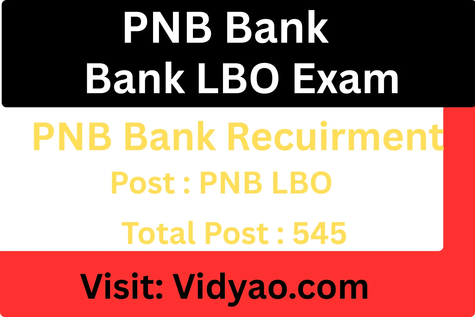 PNB LBO Recruitment 2026 545 Local Bank Officer vacancy