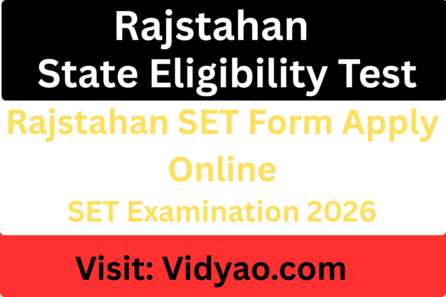 Rajasthan SET 2026 Apply Online