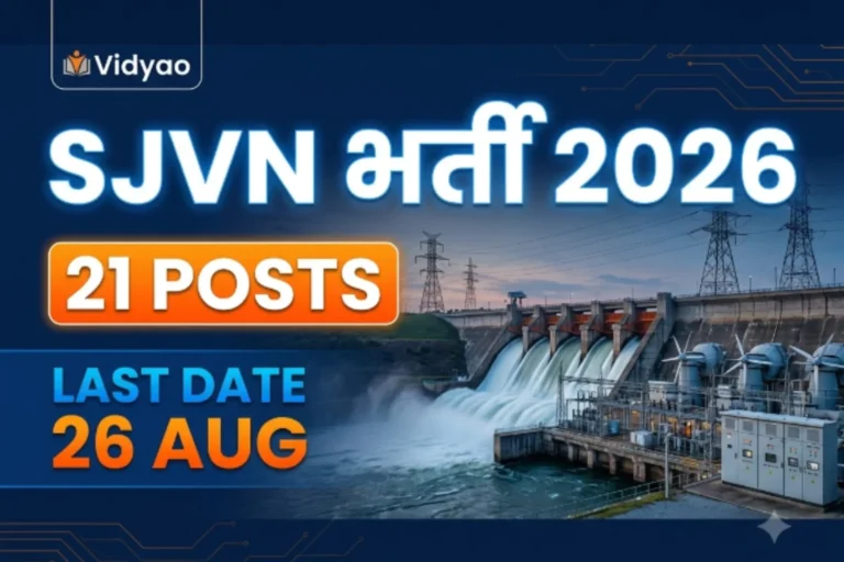 SJVN Various Post Recruitment 2026 apply online for 21 vacancies
