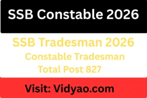 SSB Constable Tradesman PET PST Admit Card 2026