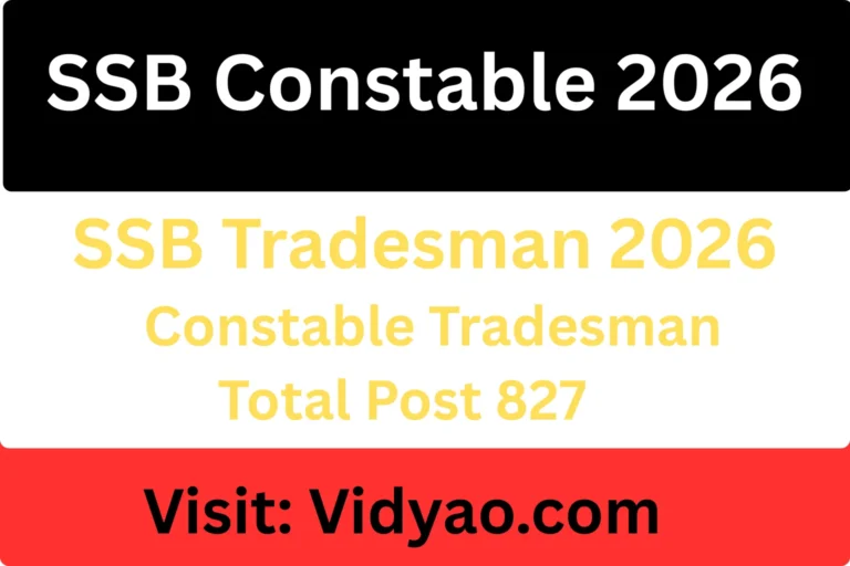 SSB Constable Tradesman PET PST Admit Card 2026