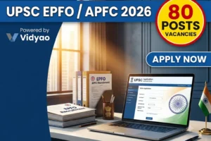 UPSC EPFO APFC Recruitment 2026 Apply Online for 80 Posts