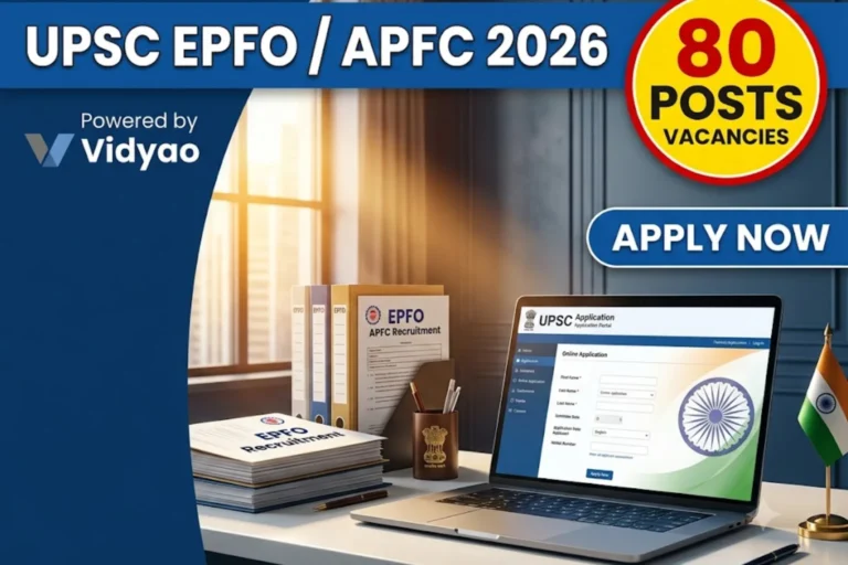 UPSC EPFO APFC Recruitment 2026 Apply Online for 80 Posts