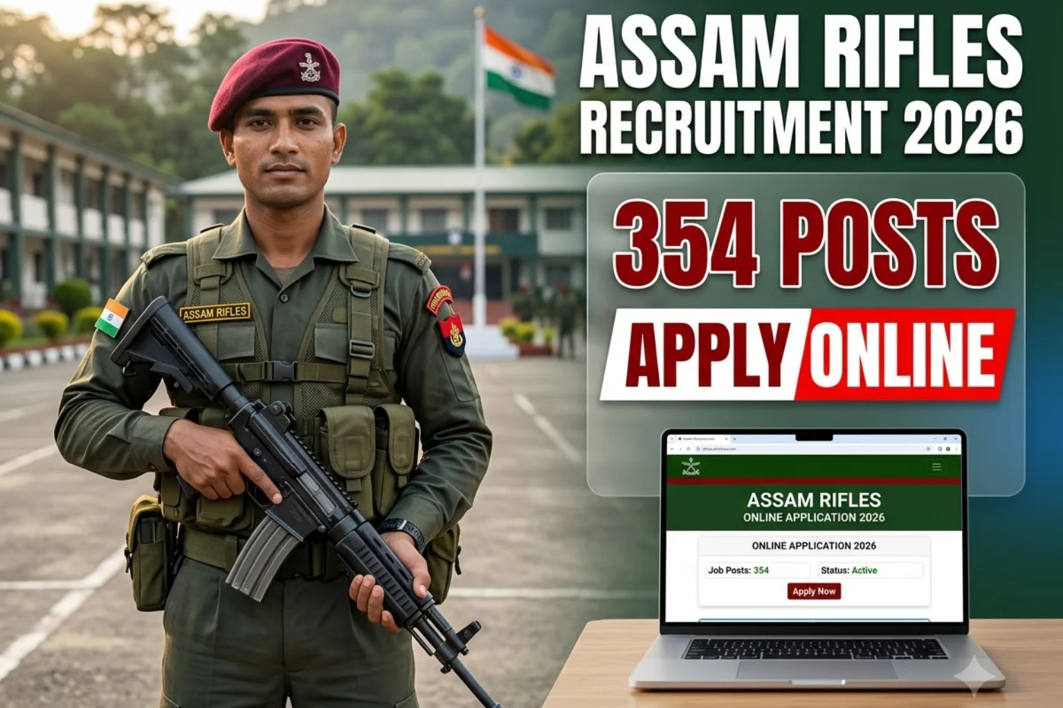 Assam Rifles Technical Tradesman Recruitment 2026 Apply Online