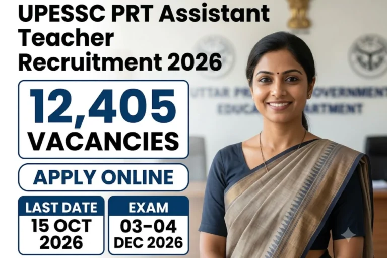 UPESSC PRT Assistant Teacher Apply Online