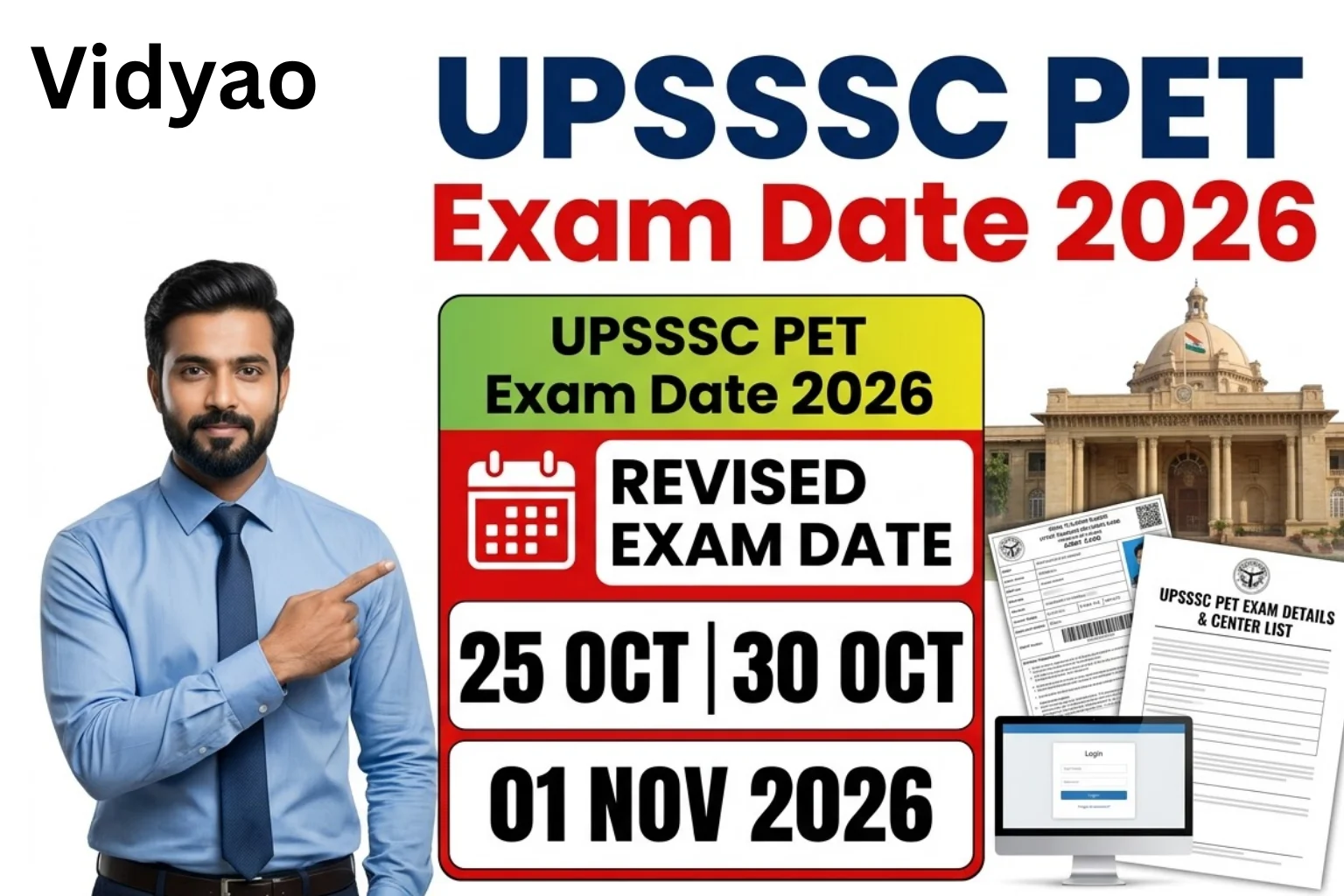 UPSSSC PET Exam Date 2026 Revised Schedule