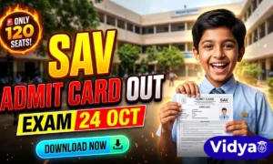 SAV Bihar Class 6 admit card 2027 download