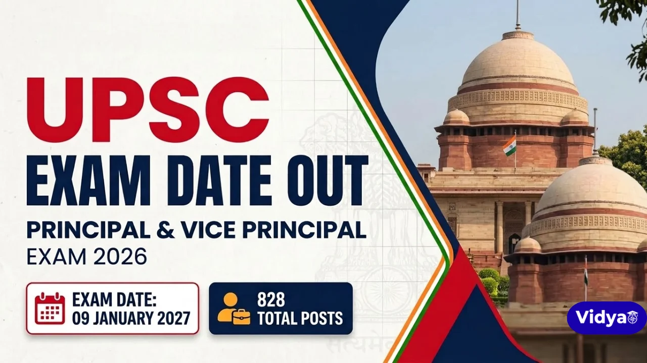 UPSC Principal Vice Principal Exam Date 2026
